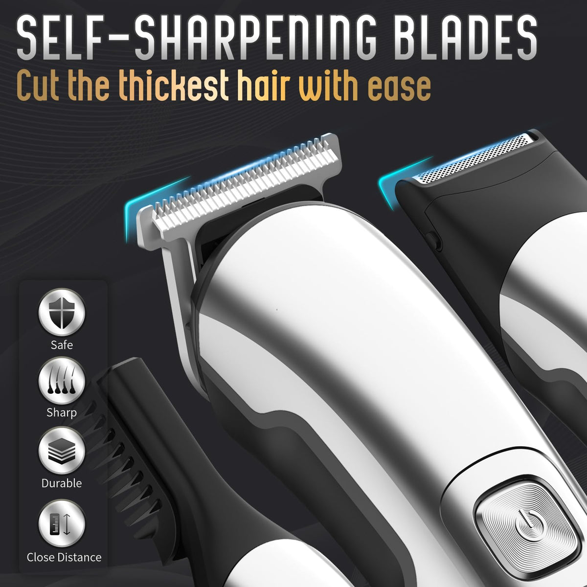 Ufree Beard Trimmer for Men, Waterproof Electric Razor Hair Trimmer, Cordless Hair
