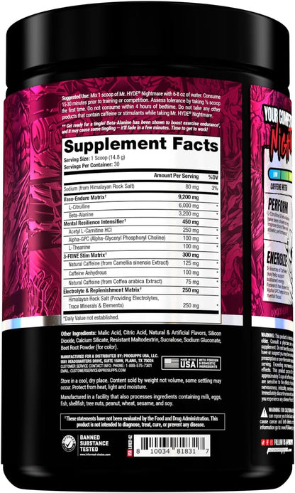 PROSUPPS Hyde Nightmare Intense Energy Pre-Workout, Dragon Fruit, and Creatine 300 Bundle