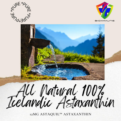 BioImmune 2 Pack Triple Strength AstaQuil™ Astaxanthin 12mg Enhanced Absorption, 120 Softgels w/Organic Coconut Oil. Powerful Antioxidant for Eye, Joint & Heart Health