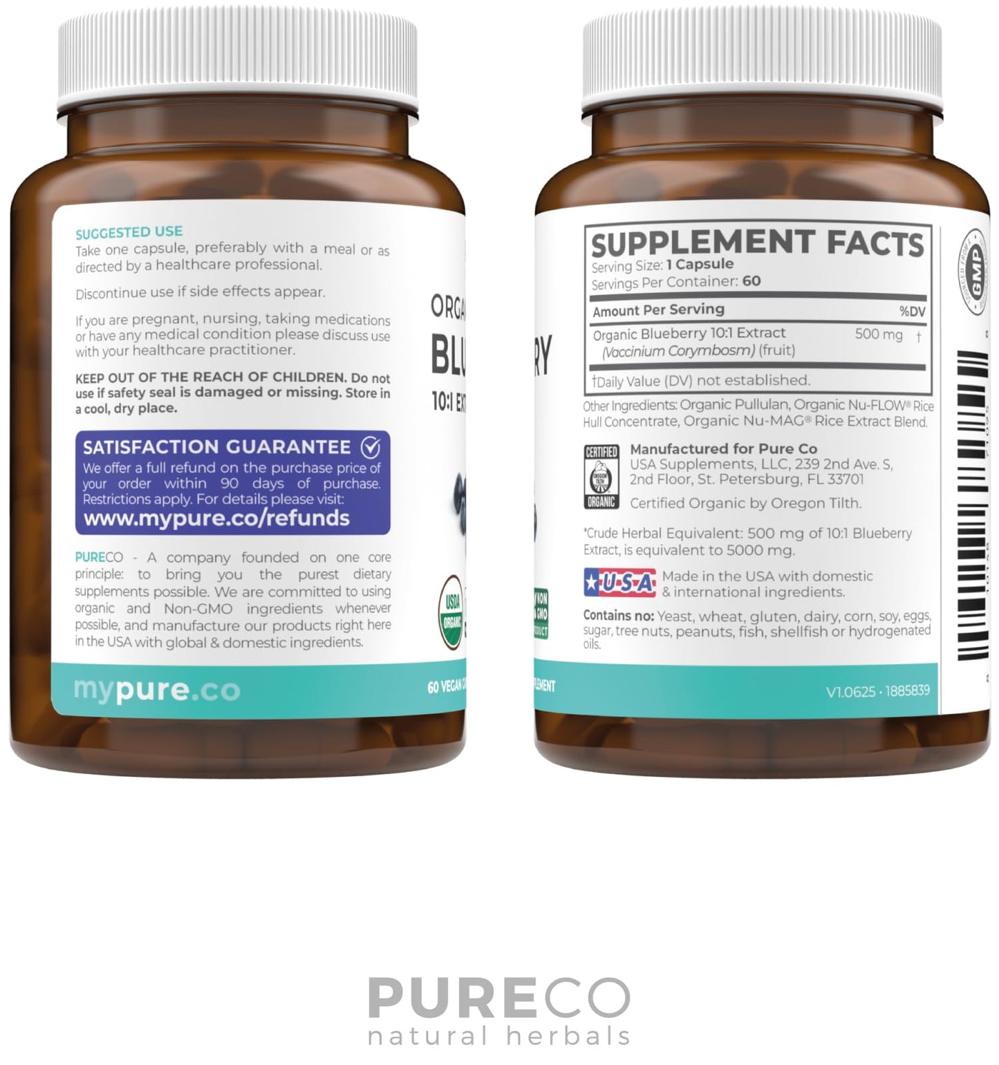 Organic Cranberry Pills - Vegan Supplement for Urinary Tract Health & Kidney Cleanse - Cranberry Pills for Women 500mg 50:1 Cranberry Concentrate Per Serving - Urinary Tract Support - 60 Capsules