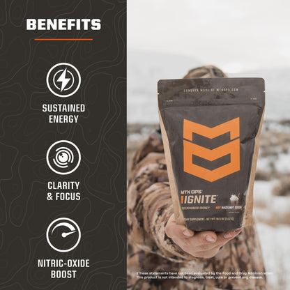 MTN OPS Hot Ignite Focus & Energy Coffee, Mountain Mocha
