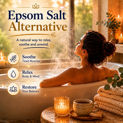 Dr. Singha's Mustard Bath Soak – Aromatherapy Bath Salts with Mustard Seed & Essential Oils for Muscle Relaxation, Stress Relief & Soothing – Epsom Salt Alternative, 16 oz