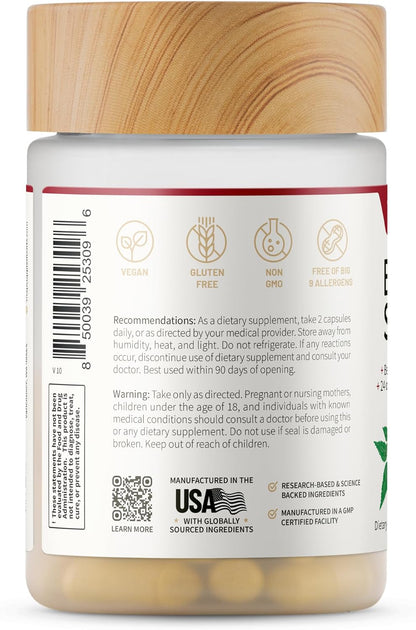 Snap Supplements Blood Sugar Blend with Berberine, CoQ10, 60 Vegan Capsules | Support Already Healthy Blood Sugar, Metabolic Health and Energy, Sugar Free, with CoQ10, Cinnamon (Packaging May Vary)