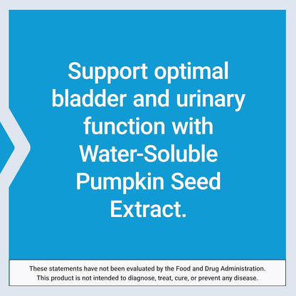 Life Extension Water-Soluble Pumpkin Seed Extract, Promotes Prostate & Urinary Tract Health, Bladder Health Support, Men, Women, Gluten-Free, Non-GMO, Vegetarian, 60 Capsules | Promotes Prostate & Urinary Tract Health, Supports Bladder Health for Men & Wo