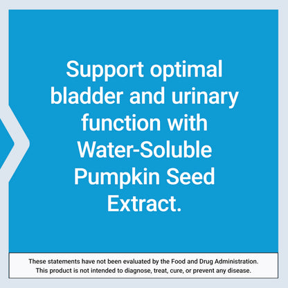 Life Extension Water-Soluble Pumpkin Seed Extract, Promotes Prostate & Urinary Tract Health, Bladder Health Support, Men, Women, Gluten-Free, Non-GMO, Vegetarian, 60 Capsules | Promotes Prostate & Urinary Tract Health, Supports Bladder Health for Men & Wo