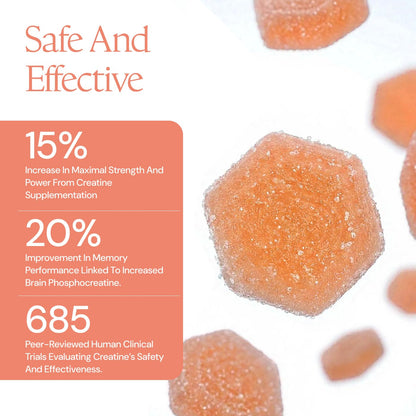 Create Creatine Gummies – Single-Serve Packs – 30ct – Variety Pack | NSF Certified for Sport – Made with Creatine Monohydrate, Vegan & Gluten-Free, Anti-Melting Formula, 3 Gummies per Pack