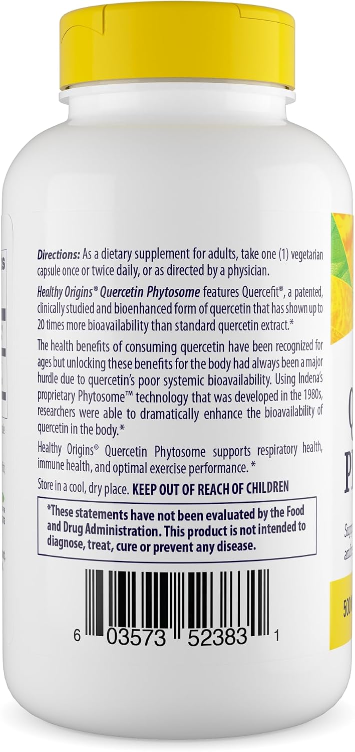 Healthy Origins Quercetin Phytosome Quercefit 500 mg, 120 Caps