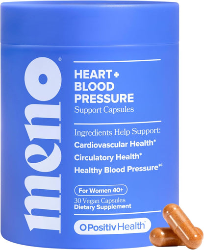 MENO Heart + Blood Pressure Capsules with CoQ10 & Beets – 30-Day Supply