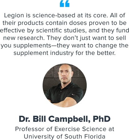 LEGION Vitamin B-Complex (120 Capsules) - Vitamin B Complex with Choline and Inositol Supports Mood & Liver Function - Vegan B Complex Vitamins Support Energy Metabolism & Muscle Function