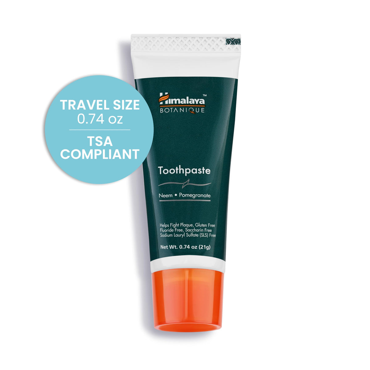 Himalaya Botanique Neem & Pomegranate Toothpaste, Mint, 5.29 oz, 2 Pack