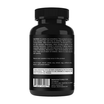 Vitabod Melatonin 20 mg Fast Dissolve Tablets with Vitamin B6, 240 Ct | Natural Berry Flavor, Sleep Support*, Non-GMO, Gluten Free, Made in USA