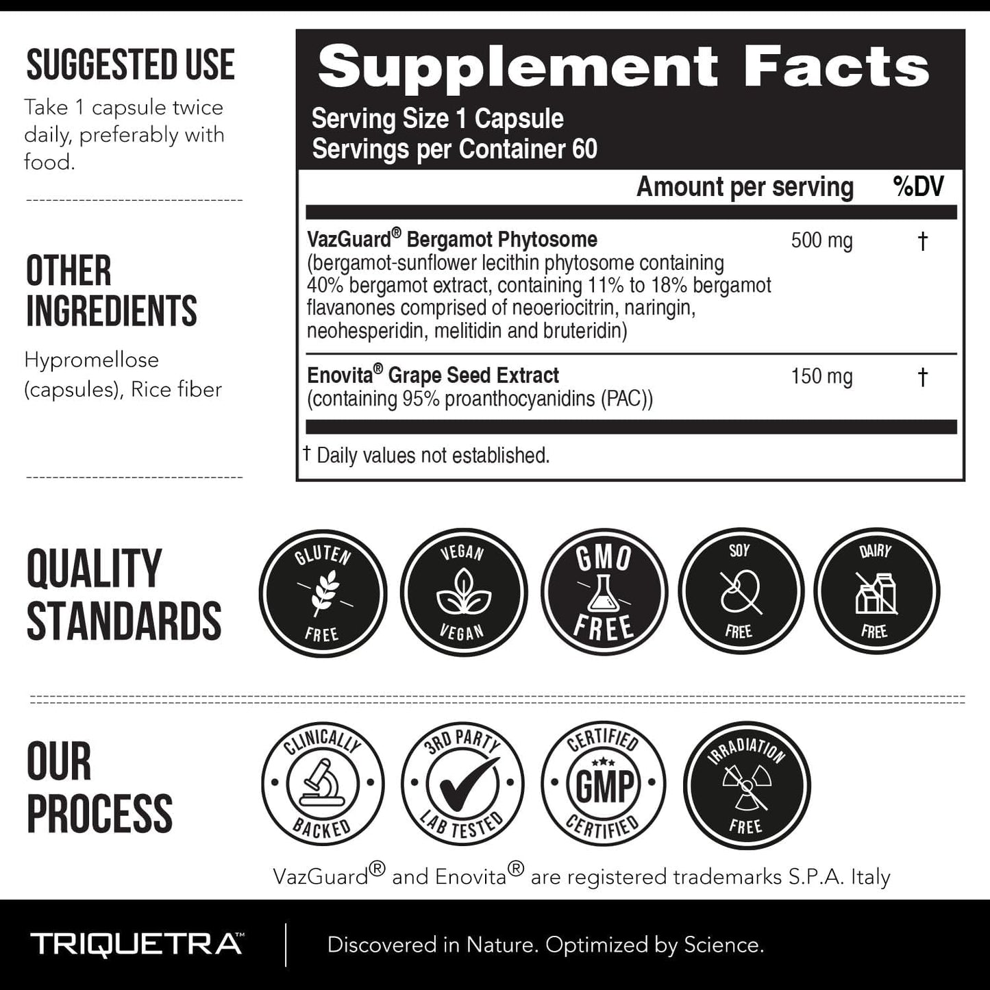SoActive Bergamot: 2.5X More Effective, Italian Citrus Bergamot Phytosome - Clinically Validated | Enhanced with Grape Seed Extract - Supports Cholesterol & Weight Management (60 Capsules)