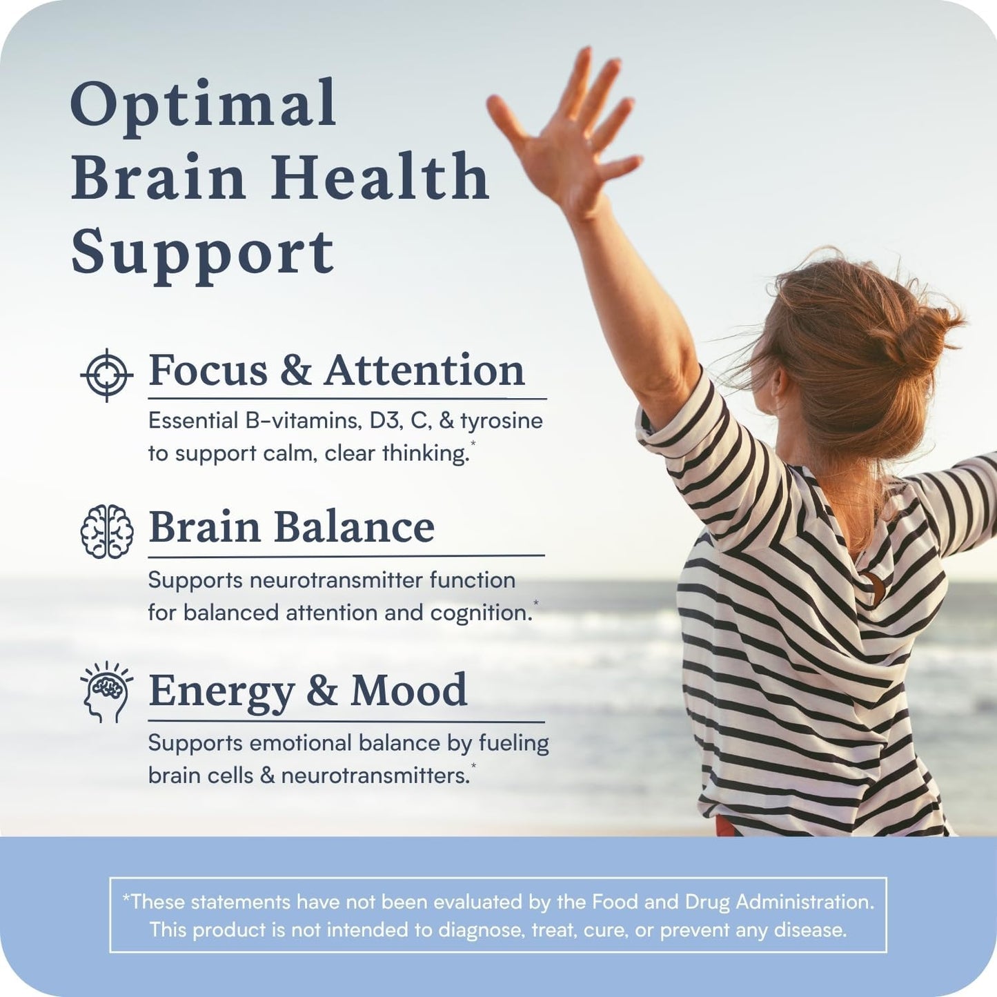 Accentrate Neuro - Brain Health, Methylated Vitamin B Complex, MTHFR | Every B vitamin already in its active form, so your body does not have to convert it first. Supports focus and mood.