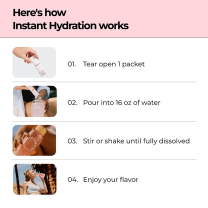 Instant Hydration Sugar Free Electrolytes Powder Packets Variety Pack - Watermelon, Raspberry, Lemon Lime Drink Mix & Travel Essentials with Magnesium and Potassium - Post Workout Recovery - 20 Sticks