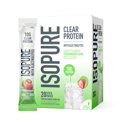 Isopure Clear Protein Stick Pack, Mixed Berry, 20 Count (Pack of 1)