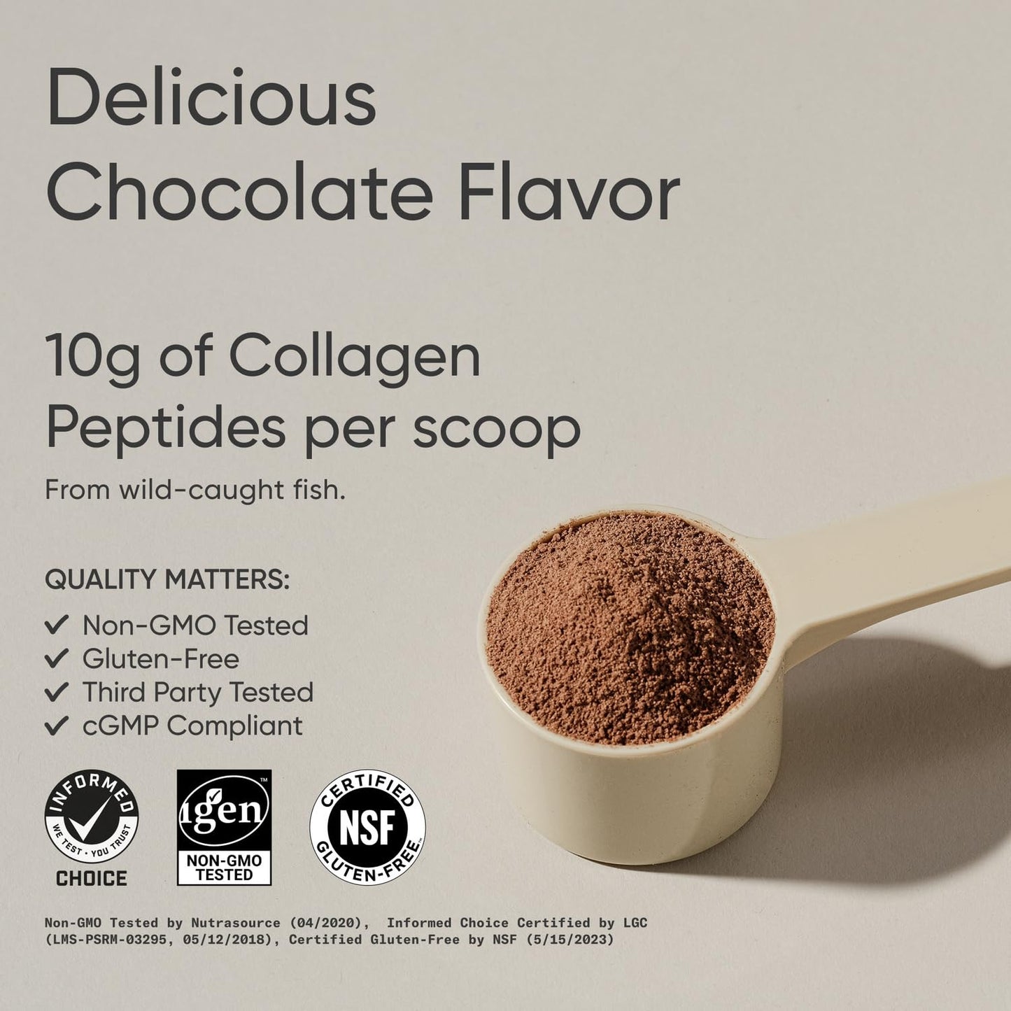 Sports Research Marine Collagen Peptides Powder - Sourced from Wild-Caught Fish, Pescatarian Friendly, Keto Certified & Non-GMO Tested - Easy to Mix in Water or Juice! (34 Servings)