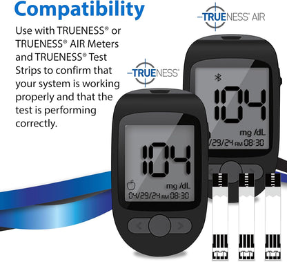 TRUENESS Level 1 Control Solution | Solution for Use with TRUENESS Blood Glucose Test Strips and Meter, Use to Confirm Glucose Testing System Works Correctly
