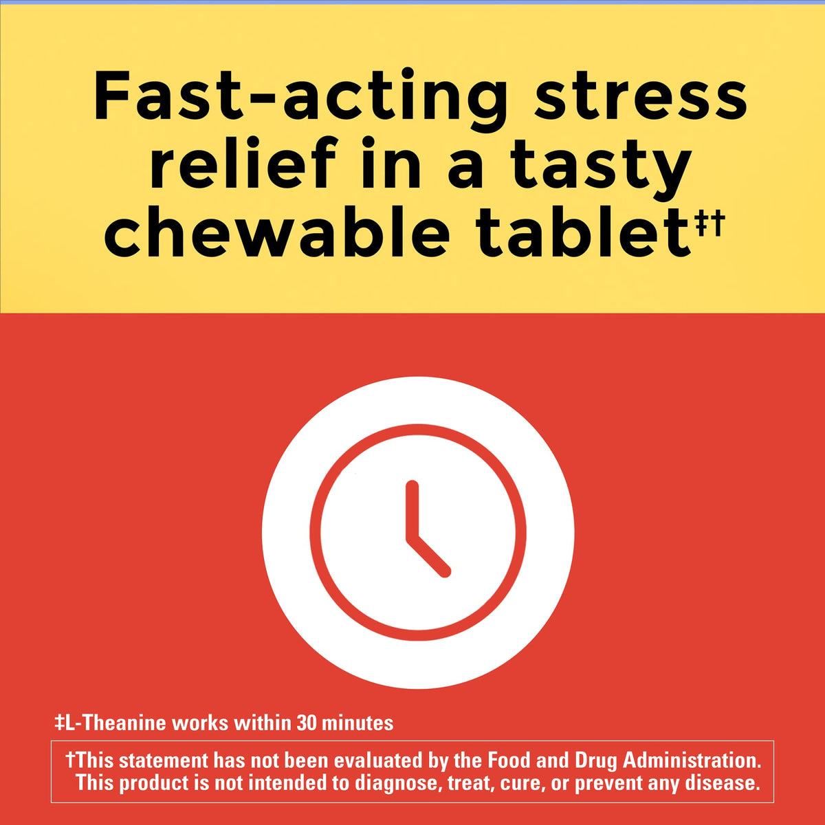 Nature Made Chewable L Theanine 200mg, L-Theanine Supplement for Stress Relief
