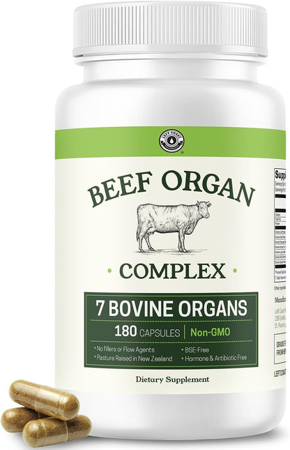 Left Coast Performance Beef Organ Supplements from New Zealand - Supports Women's Overall Energy & Health - Non-GMO, No Fillers, Hormone & Antibiotic Free