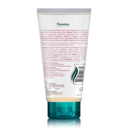 Himalaya Clean Complexion Brightening Face Wash for Bright Clean Skin, For All Skin Types, Free from Parabens, SLS, and Phthalates, 150 ml (5.07 oz)
