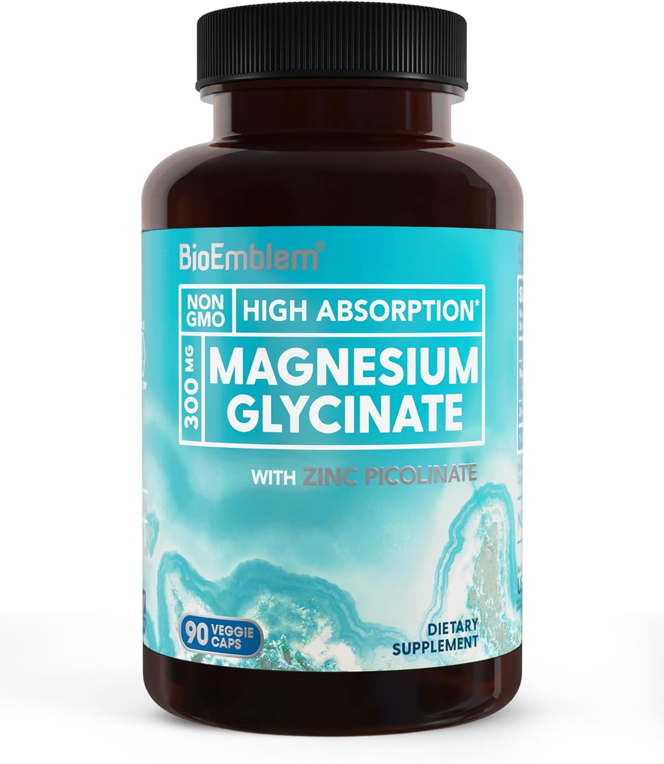 BioEmblem Magnesium Glycinate with Zinc and Vitamin D3 K2
