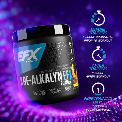 EFX Sports Kre-Alkalyn EFX Powder | pH Correct Creatine Monohydrate Powder Supple