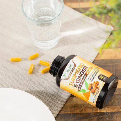 Turmeric Curcumin with BioPerine & Ginger 95% Standardized Curcuminoids 1950mg