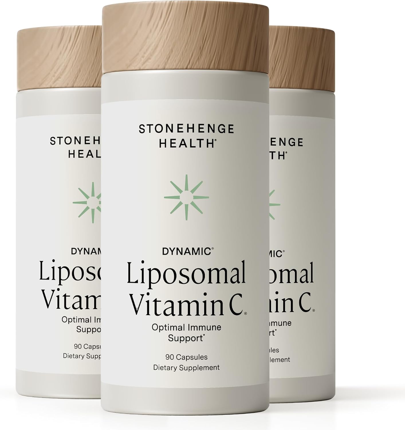 Stonehenge Health Dynamic Liposomal Vitamin C 1500mg - 90 Capsules - Advanced Formula - Phospholipids sourced from Non-GMO Sunflower, Supports Healthy Immune System (Pack of 3)