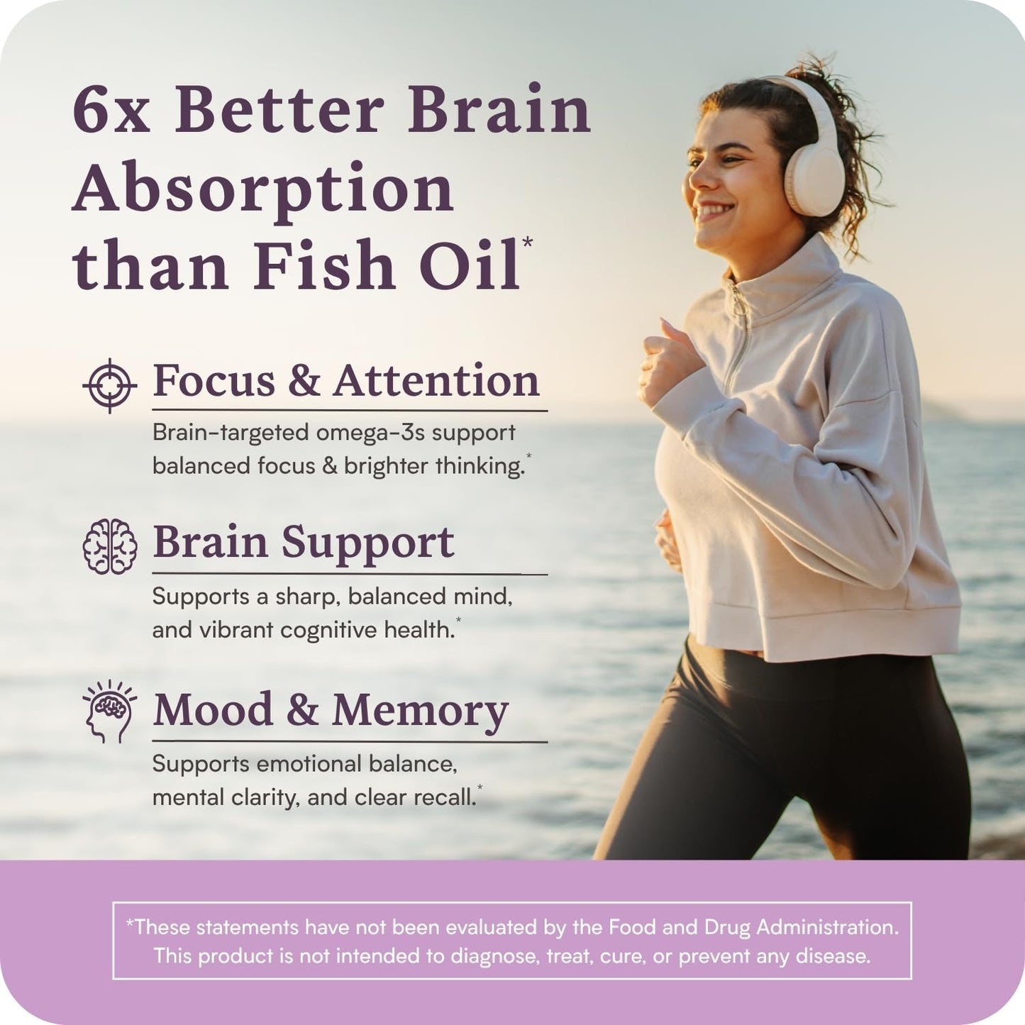 Omega Max w/LYSOVETA | High Potency LPC & Lyso-DHA Omega-3 Supplement | Brain Health, Focus & Mood | 6X Higher Absorption | Fish oil in the form the brain actually takes up, not just what the bloodstream carries. Supports focus and memory.