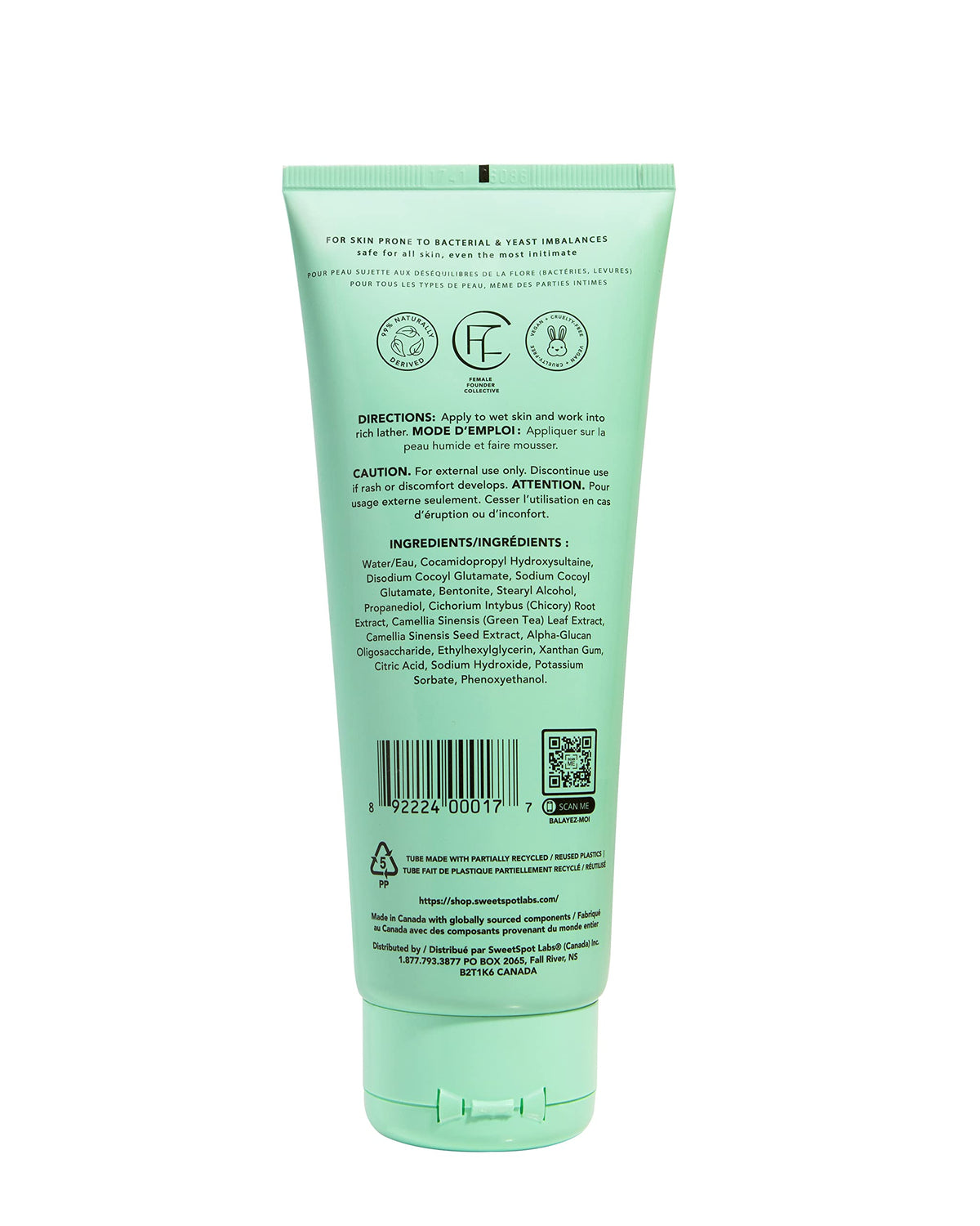 SweetSpot Labs Microbiome Balancing Feminine Wash, Clean, Gynecologist Tested & Approved