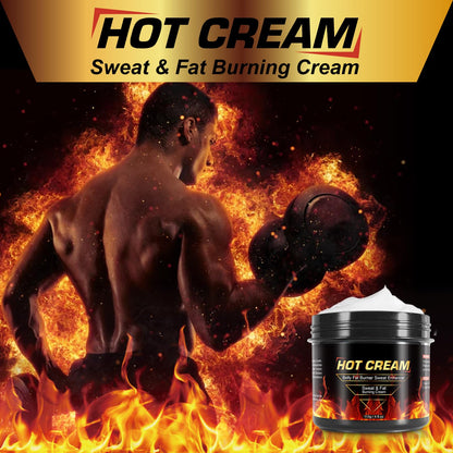 Sweat Cream for Skin, Natural Workout Enhaner Promotes Circulation for Targeted Areas, Support Muscle Warm-up & Skin Tightening, Enhance Exercise Effectiveness, Hot Swaet Cream for Women & Men