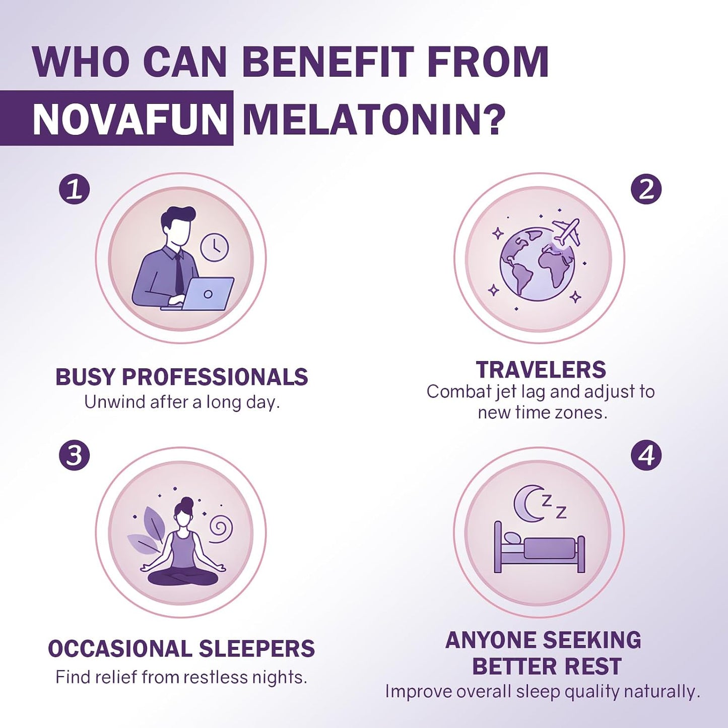 Melatonin 5mg Supplement with L-Theanine & Jujube Seed Extract, Support Sleep & Relaxation, Vegan, Non-GMO, 60 Capsules