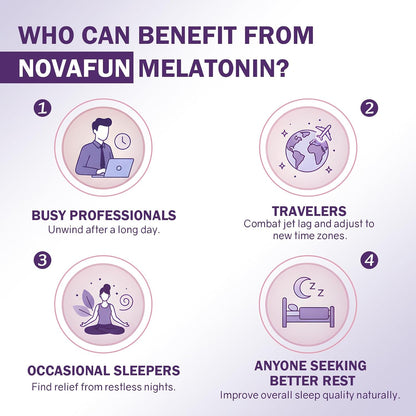 Melatonin 5mg Supplement with L-Theanine & Jujube Seed Extract, Support Sleep & Relaxation, Vegan, Non-GMO, 60 Capsules