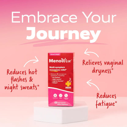Redd Remedies, MenoWise, Relieves Symptoms, Including Hot Flashes, Night Sweats, Vaginal Dryness, and More, 60 Vegan Capsules