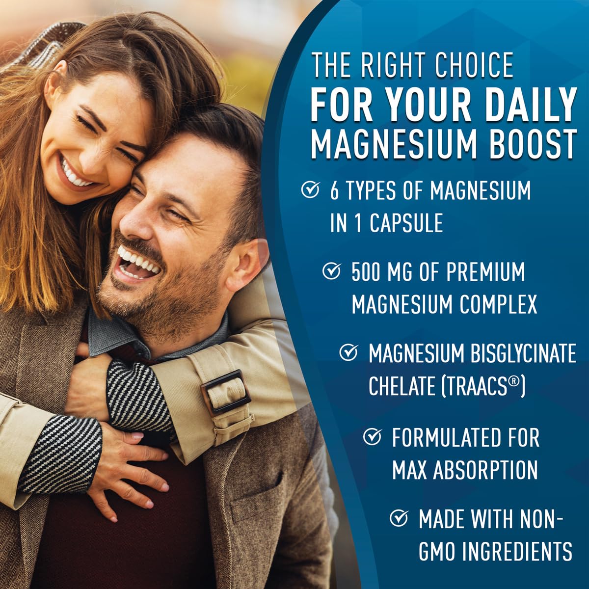 Magnesium Complex Supplement - Magnesium Citrate, Malate, Taurate, Oxide