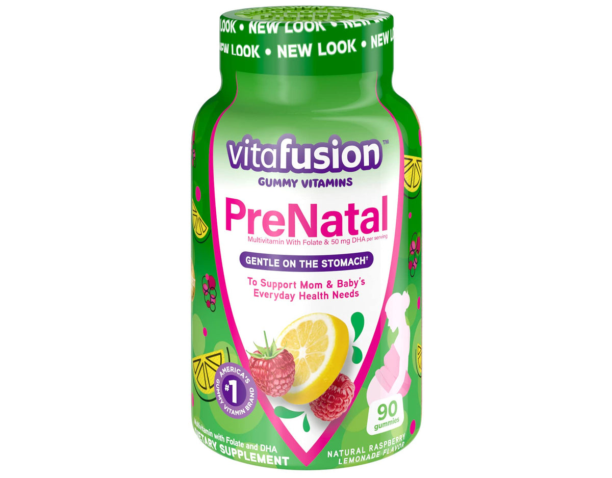 Vitafusion Prenatal, Gummy Vitamins WpNASN, 5Pack (90 Count)