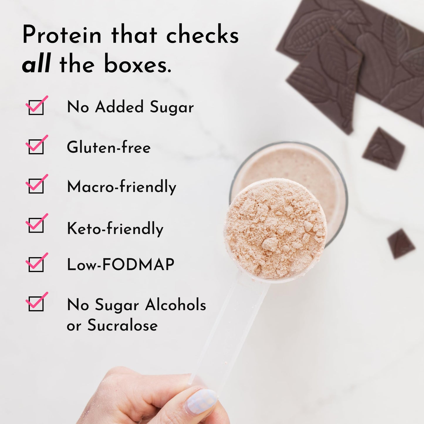 JUST INGREDIENTS Vanilla Bean Protein Powder – 20-Serving Blend with 100% Grass-Fed Whey & Organic Plant Proteins – Real Vanilla Bean & Cinnamon – Supports Muscle Recovery, Energy*