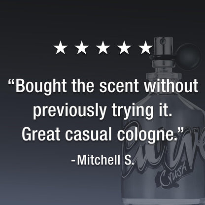 Curve Crush Men's Cologne Fragrance Spray, Casual Day or Night Scent, 4.2 fl oz