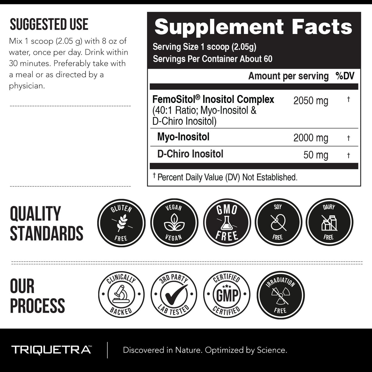 Femositol® Myo-Inositol & D-Chiro Inositol Complex Supplement - Clinically Validated 40:1 Ratio (Vitamin B8)| Hormonal Balance & Healthy Ovarian Function Support (90 Capsules – 30 Servings)