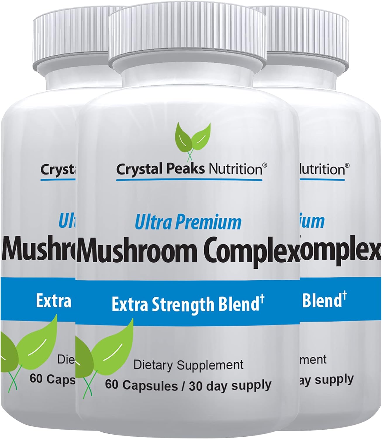 Mushroom Superfood Master Blend Mushroom Capsules Supplement, 10 Mushroom Complex & Adaptogens - Lions Mane, Chaga, Cordyceps, Reishi Extract & More - 60 Capsules