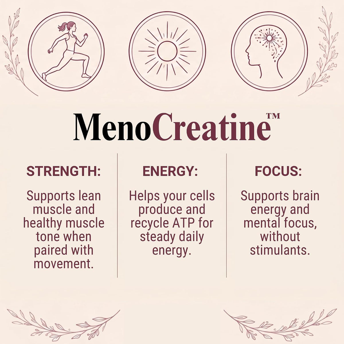 Utzy Naturals MenoCreatine | Creatine for Women 40+ | 90 Servings