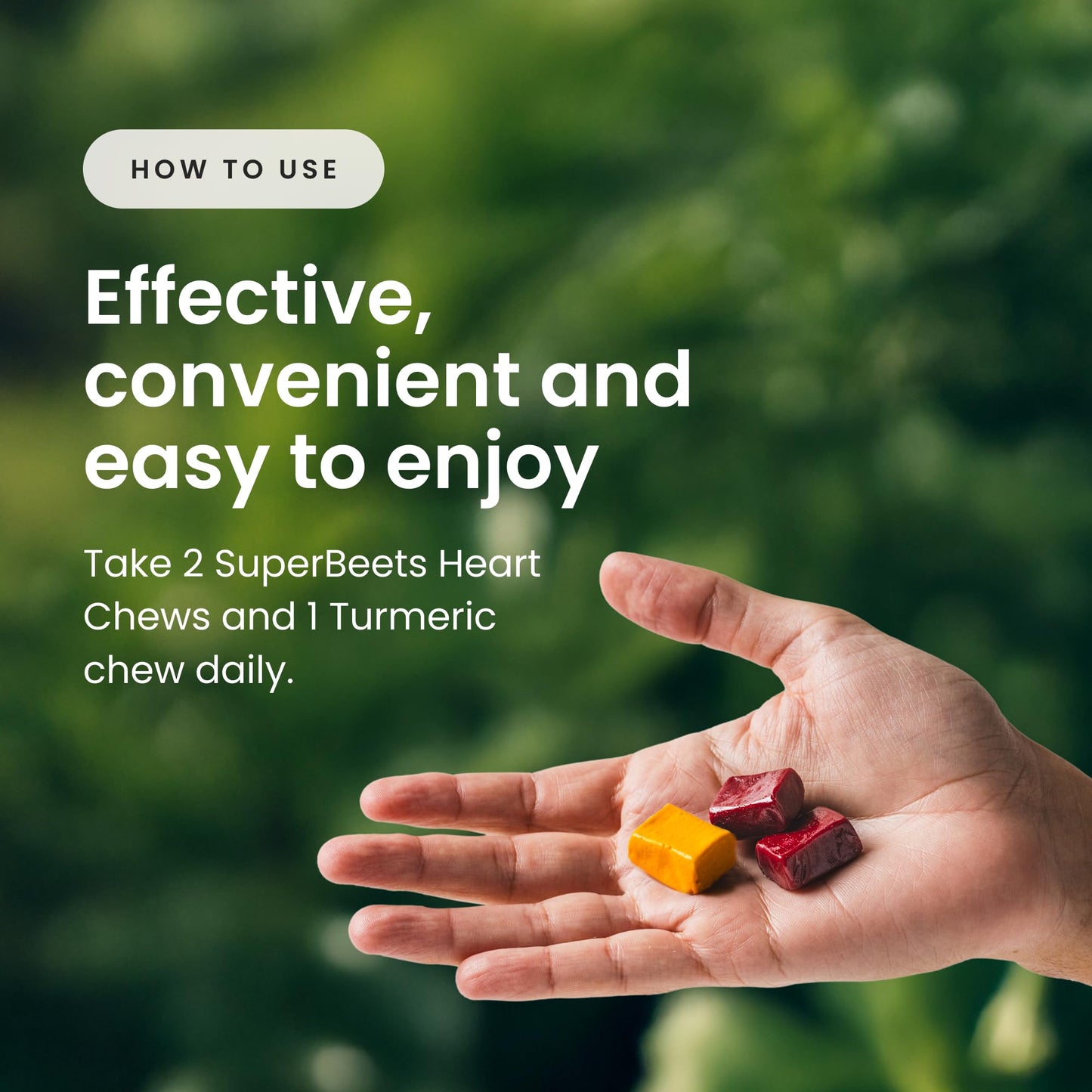 HumanN Turmeric Chews Supplement – Clinically Studied High Absorption Curcumin Complex - Orange Citrus Flavor – from SuperBeets Makers – Joint Health – 30 Count