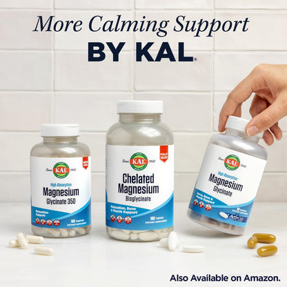 KAL Calcium Citrate 1000mg, Calcium Supplements for Women and Men, Bone Health, Teeth, Nervous, Muscular & Cardiovascular System Support, Gluten Free and Lab Verified, 60 Servings, 180 Tablets