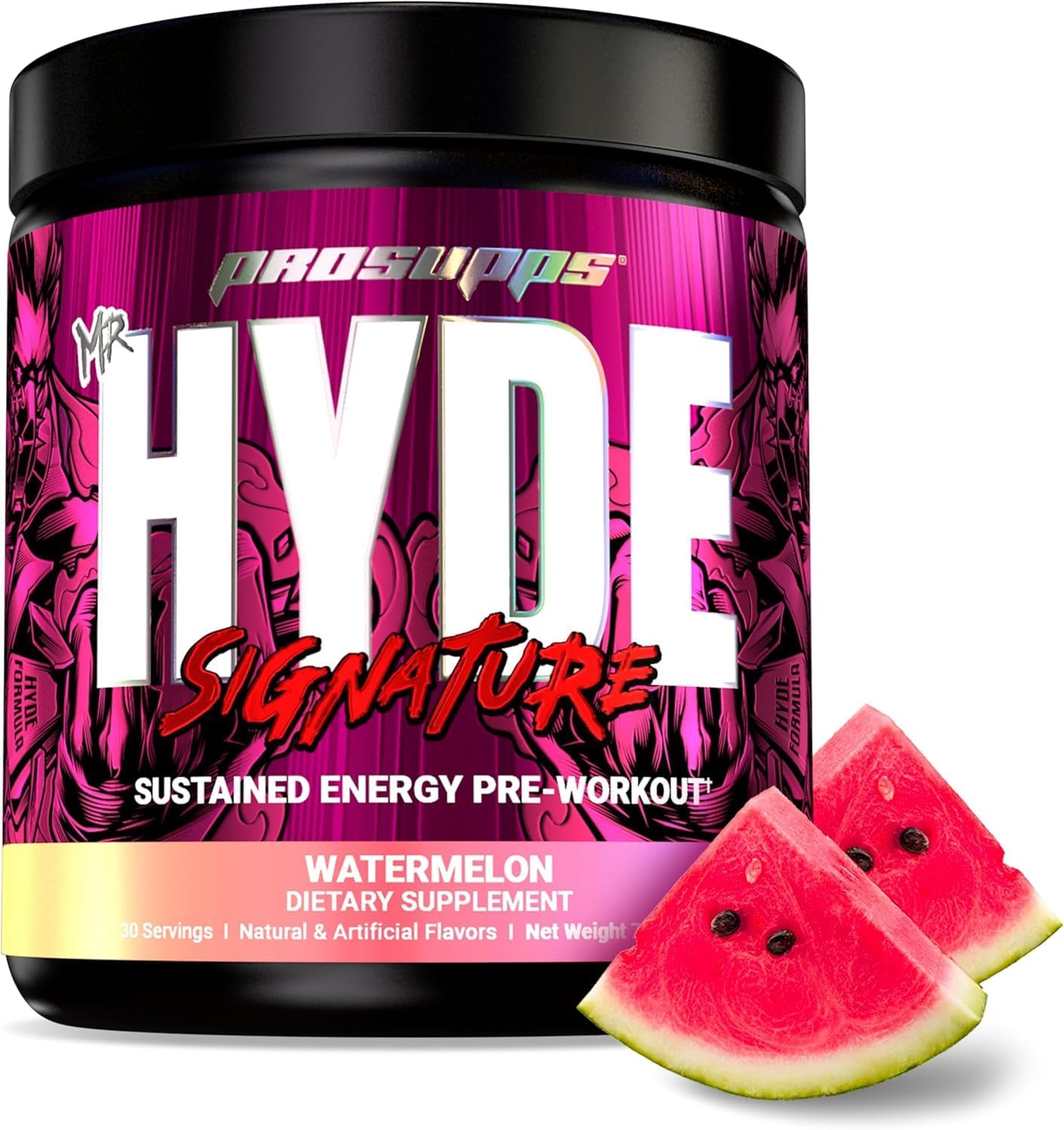 ProSupps L-Carnitine 3000 Stimulant Free Liquid Shots (31 Servings, Berry) and Mr. Hyde Signature Series Pre-Workout Energy Powdered Drink (30 Servings, Watermelon) Bundle