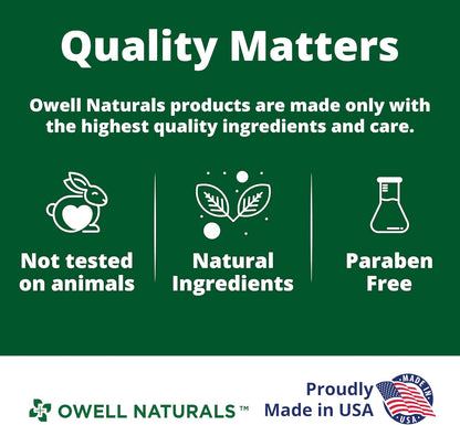 Owell Naturals Deep Penetrating Pain Relief Ointment, Natural Cream Fast Acting Formula for Back, Knee, Joint & Muscle Discomfort, Long-Lasting Soothing Balm, 7 oz