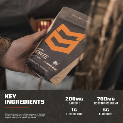 MTN OPS Hot Ignite Focus & Energy Coffee, Mountain Mocha