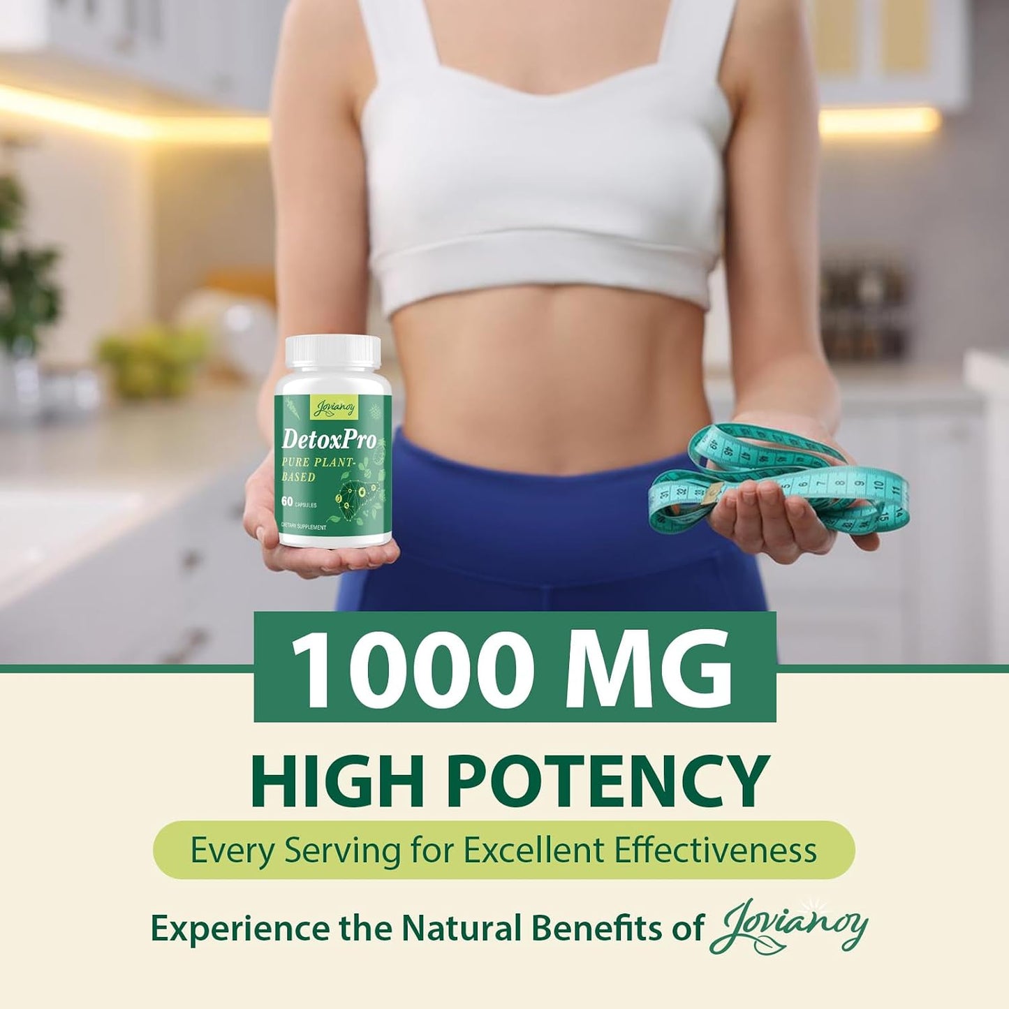 1000 MG Detox & Cleanse Capsules, 26-in-1 Plant-Based Formula for Detoxification, Detox Supplement for Women & Men, Natural Trace Binder, Liver, Antioxidant & Digestive Function, Vegan, 60 Counts