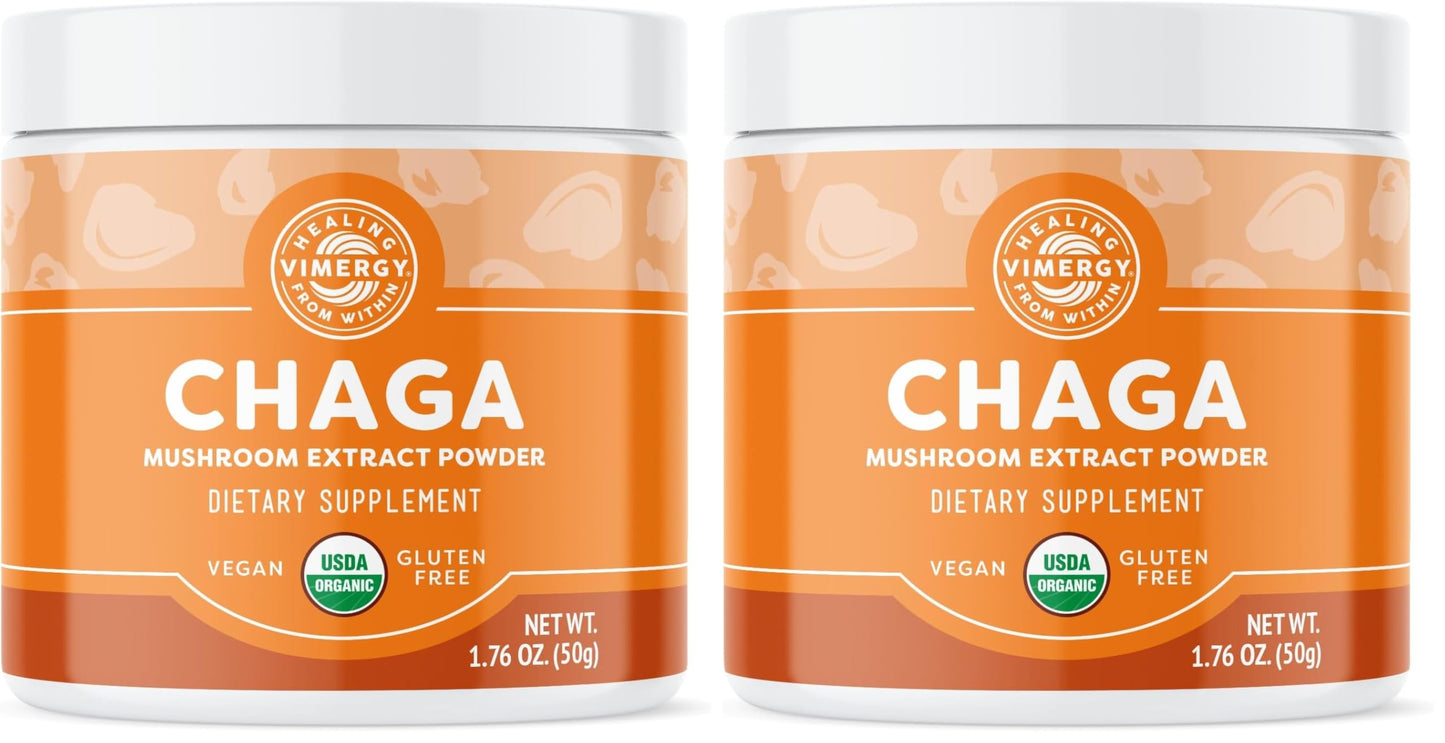 Vimergy Chaga Capsules – Superfood Cellular Support* – Cardiovascular Health Benefits* – Kosher, Vegan, Gluten-Free – 90 Capsules