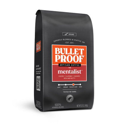 Bulletproof Original Medium Roast Ground Coffee,100% Arabica Coffee, Clean Coffee Tested for Toxins, Sustainably Sourced, 12 Ounces