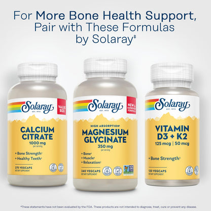 SOLARAY Enhanced Absorption Magnesium Glycinate 350 mg, 120 VegCaps